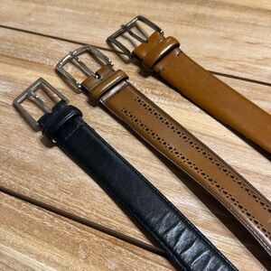 3 Leather Belts for 36-inch Waist
